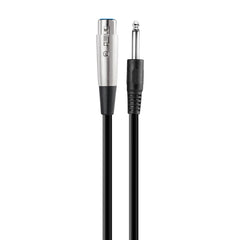 Cable extensión jack cannon - plug monoaural 6.3 mm, 3 m
