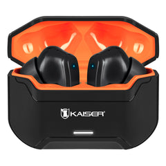 Audífonos inalámbricos TWS Bluetooth hasta 28 hrs con ecualizador IPX4 negro