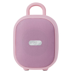 Bocina portátil recargable con reproductor FM - Rosa