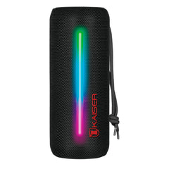 Bocina Bluetooth® cilindro 20 W RMS IPX5 impermeable, negro