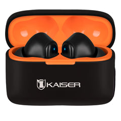 Audífonos True Wireless Bluetooth® acabado rubber con sujetador, negro