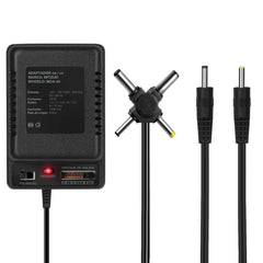 Eliminador múltiple salida 1.5 a 12 V 1000MA y 6 conectores