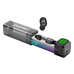 Audífonos True Wireless Bluetooth base magnética, negro