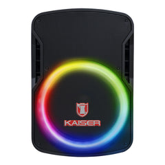 Bafle profesional 15” 26,900 W PMPO tripié y micrófono alámbrico