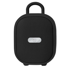 Bocina portátil recargable con reproductor FM - Negro