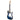 Guitarra eléctrica de 6 cuerdas de 39" con correa y funda, azul