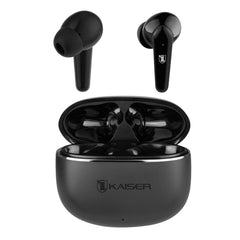 Audífonos True Wireless Bluetooth® 5.3 control táctil con estuche de carga, negro