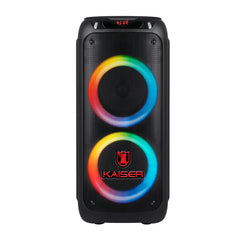 Bafle Profesional Recargable 2 x 8” de 30,000 W PMPO con Micrófono