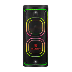 Bafle profesional recargable 2 x 8” de 40,000 W PMPO con efectos de sonido