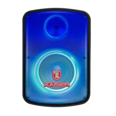 Bafle profesional 8” 6,500 W PMPO, micrófono alámbrico y control
