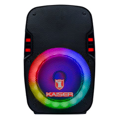 Bafle profesional 8” 6,200 W PMPO, micrófono alámbrico