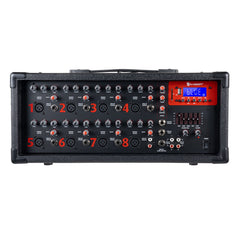 Consola amplificadora 1,800 W PMPO 8 canales con Bluetooth