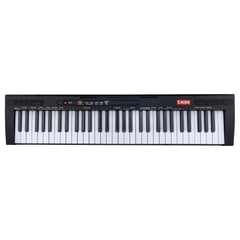 Teclado musical con metrónomo de 61 teclas luminosas