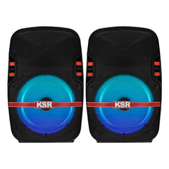 Sistema de audio doble 8” 6,200 W PMPO c/u