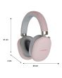 Audífonos de diadema con batería recargable de hasta 30h - Rosa