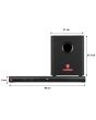 Barra de sonido 2,1 canales con Bluetooth® y subwoofer, negro