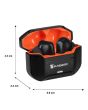 Audífonos inalámbricos TWS Bluetooth hasta 28 hrs con ecualizador IPX4 negro