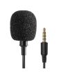 Micrófono mini para celular 3.5 cable 1 M