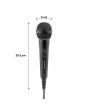 Micrófono alámbrico unidireccional HI-FI negro