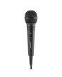 Micrófono Unidireccional HI-FI Alámbrico con Adaptador Negro