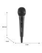 Micrófono Unidireccional HI-FI Alámbrico con Adaptador Negro