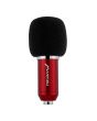 Micrófono Profesional Condensador Unidireccional Alámbrico Rojo Metálico
