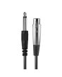 Micrófono alámbrico metálico Hi-Fi profesional tipo dinámico