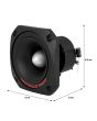 Tweeter piezoeléctrico 4" tipo bala 650 W PMPO 113 dB