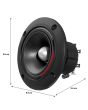Tweeter piezoeléctrico 4" tipo bala redonda 650 W PMPO 113 dB