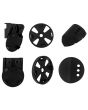 Juego de tweeter domo 1” 650 W PMPO, negro