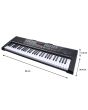 Teclado musical de 61 teclas luminosas y 255 tonos