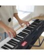 Teclado musical con metrónomo de 61 teclas luminosas
