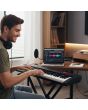 Teclado musical con metrónomo de 61 teclas luminosas