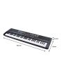 Teclado musical con 61 teclas y 255 ritmos