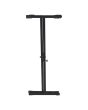 Stand ajustable metálico de acero para teclado negro