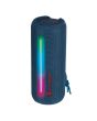 Bocina Bluetooth® cilindro 20 W RMS IPX5 impermeable, azul