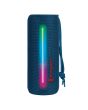 Bocina Bluetooth® cilindro 20 W RMS IPX5 impermeable, azul