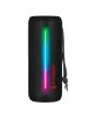 Bocina Bluetooth® cilindro 20 W RMS IPX5 impermeable, negro