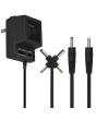 Eliminador múltiple salida 3 a 12 Vcc 300MA y 6 conectores