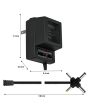 Eliminador de voltaje de 3 a 12 Vcc y 6 conectores 500MA