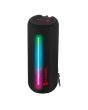 Bocina Bluetooth® cilindro 20 W RMS IPX5 impermeable, negro
