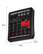 Mezcladora de audio Bluetooth® de 6 canales