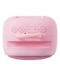 Bocina portátil recargable 15W RMS con reproductor FM rosa