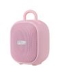 Bocina portátil recargable 15W RMS con reproductor FM rosa