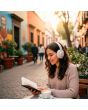 Audífonos de diadema Bluetooth® manos libres, Ivory