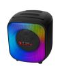 Bocina recargable 6.5" de 40 W RMS IPX4 con dos micrófonos inalámbricos