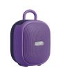 Bocina portátil recargable 15W RMS con reproductor FM morado