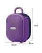 Bocina portátil recargable 15W RMS con reproductor FM morado