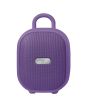 Bocina portátil recargable 15W RMS con reproductor FM morado