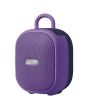 Bocina portátil recargable 15W RMS con reproductor FM morado
